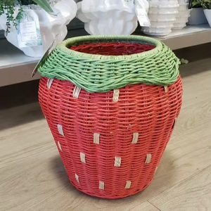 ตะกร้าหวายทรงกลมรูปสตรอเบอร์รี่ตะกร้ากระดาษของเล่นสำหรับเด็กทำจากเวียดนาม - Product Image 2