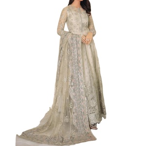 Trajes bordados Zari para mujer, Colección Formal de 3 piezas cosida, últimas mujeres, trajes Punjabi indios de Pakistán, ropa de diseñador - Product Image 1
