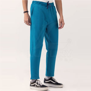 กางเกงผู้ชายผ้าฝ้ายน้ำหนักเบาระบายอากาศทรงหลวมเอวกลางสไตล์ลำลองขายดี - Product Image 4