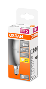 Lámpara vela LED E14 4.9W 2700K 470Lm (Osram 4058075431072) - Product Image 2