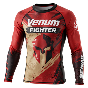 Camiseta de Manga Corta con Protección Solar UPF 50, Diseño Sublimado Personalizado al por Mayor, Camiseta Deportiva Venum Fighter - Product Image 1