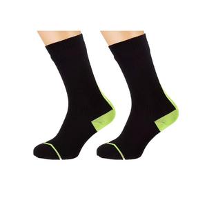 <b>Men's</b> New High Cotton Knitted Print Soccer Football Grip <b>Socks</b> Anti-Slip Casual Design <b>Black</b> for Autumn Regular Sports Support - Product Image 2
