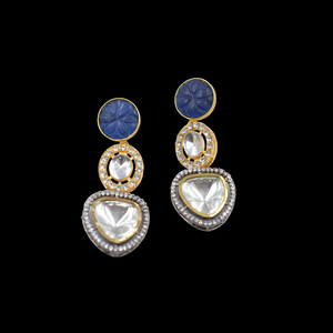 Boucles d'oreilles tendance dernière mode Fabricant Fournisseur Boucles d'oreilles Fusion plaquées or 18 carats - Product Image 2