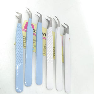 Customized Professional Strong Mega Volume Eyelash Extension Tweezers Private Label Lash Tweezer for Extensions - Product Image 1