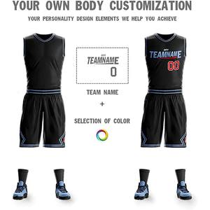 ชุดกีฬาบาสเก็ตบอลชุดเครื่องแบบเยาวชน,ชุดกีฬาบาสเกตบอลดีไซน์ใหม่ - Product Image 3