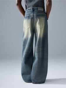 กางเกงยีนส์ทรงแบ็กกี้ขากว้างสไตล์วินเทจสำหรับผู้ชายเสื้อผ้าแนวสตรีทแวร์ - Product Image 4