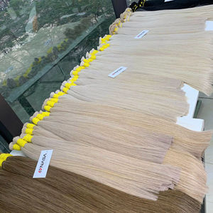 Extensiones de cabello a granel Producto de Venta caliente 2024 color rubio alta calidad Doble dibujado envío rápido 50cm - Product Image 1