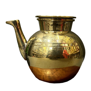 Lota de Latón Puro Vintage de Alta Calidad con Acabado Pulido para Uso en la Cocina, Artículo de Cocina Árabe Antiguo - Product Image 6