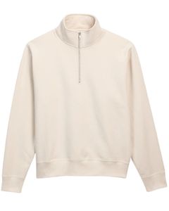 Sweat-shirt à col montant en molleton pour homme, décontracté, chaud, en coton mélangé, manches longues, uni, fermeture éclair, OEM personnalisé en gros - Product Image 1