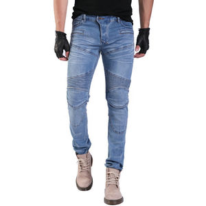 Cómodos pantalones vaqueros de motorista transpirables de secado rápido para hombres con protección y armadura extraíble para montar en motocicleta - Product Image 6