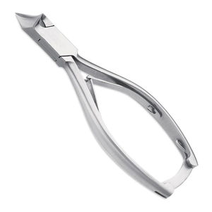 Tondeuse à cuticules professionnelle en acier inoxydable argenté avec ouverture large de la mâchoire pour ongles épais de haute qualité - Product Image 3