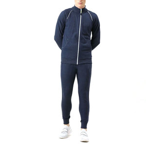 Winter Men's Two-Piece Cotton Polyester Tracksuit Set Custom Gym Sportswear Heavyweight Breathable DTF DTG Sublimation - Product Image 6