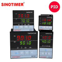 Contrôleur de température numérique industriel PID SINOTIMER MC901 96x96mm Type K 0-1300 ° Double sortie 100-240 VCA, précision de 0,5 %