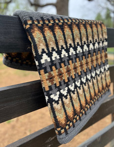 Manta de sillín de lana hecha a mano con diseño de Nueva Zelanda para Western Show Horse Top Wool Saddle Pad con tamaño de forro polar - Product Image 3
