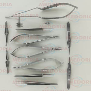 Offre Spéciale Medoria International Ciseaux Pièce Personnalisée Chirurgie De La Main 13 Pcs Yasargil Bulldog Castroviejo Ciseaux Pince À Épiler - Product Image 3