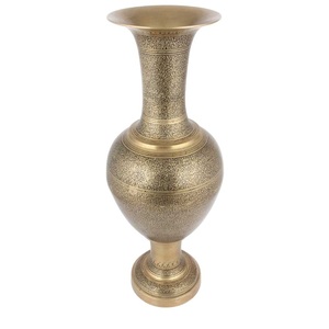 แจกันดอกไม้อลูมิเนียมแบบใหม่สำหรับตกแต่งห้องนั่งเล่น แจกันโลหะตั้งพื้นมาตรฐาน ราคาประหยัด - Product Image 1