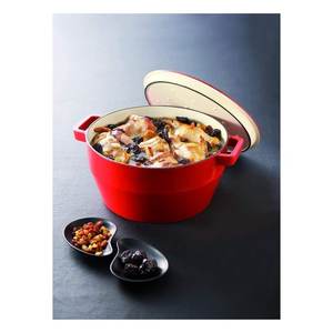 Casserole en fonte Pyrex rouge avec couvercle 24x13cm-SC5AC24 6641 - Product Image 3