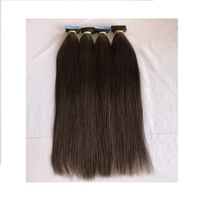 High Quality 100% Remy Virgin <b>Tape</b> Hair 24'' Straight Soft Indian Cambodian Raw Export Colour #2 Wholesale Indian Vendor - Product Image 1