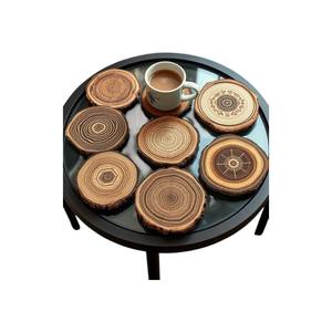 Ensemble de sous-verres en bois gravés personnalisés Article cadeau Fabricant OEM du Vietnam - Product Image 6