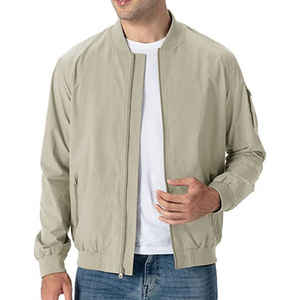 Chaqueta cortavientos para hombre, chaqueta de béisbol con letras bordadas transpirables de secado rápido y forro de malla de manga larga para hombre - Product Image 3
