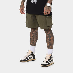 Pantalones Cortos Kargo de Alta Calidad al por Mayor para Hombre, Pantalones Cortos Casuales Holgados, Pantalones Cortos de Diseñador de Moda de Algodón Personalizados - Product Image 5