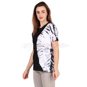 T-shirt décontracté à manches courtes pour femmes, haut d'été Streetwear Fashion Tee Shirt Ladies Tie Dye T Shirt - Product Image 5