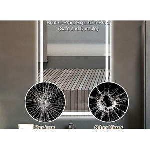 Espejo de Baño LED Rectangular de 48*32 Pulgadas con Interruptor Táctil, Material Plástico para Decoración de Hoteles - Product Image 5