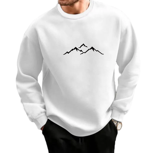 Nueva ropa deportiva estampada para hombre, sudadera moderna con cuello redondo, traje deportivo, ropa informal de oficina para otoño e invierno para hombre - Product Image 5