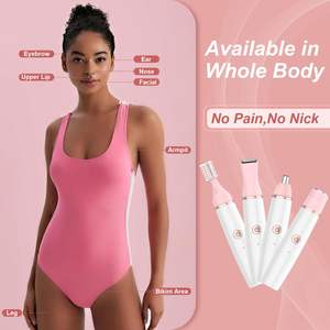Rasoir Électrique Rotatif 4-en-1 pour Femme IPX7 – Épilateur Visage, Jambes et Maillot – Tondeuse de Remplacement pour la Zone du Maillot - Product Image 6