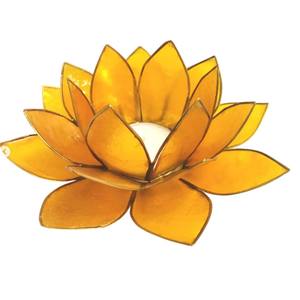 Portavelas de Concha de Capiz Verde de Gran Calidad, Flor de Loto, Chakra del Corazón, Anahata, Concha Natural, Decoración del Hogar, Regalo - Product Image 4