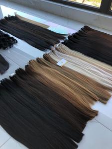 Haute qualité 1-3 ans russe vierge cheveux humains Machine Double trame non transformé sain personnalisé couleur teint blanchi - Product Image 2