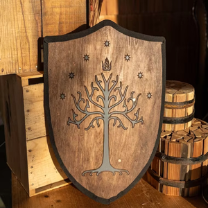 Escudo de Gordon de 18 "hecho a mano medieval para disfraz para juego o arte de pared Escudo Calvin Handicraft - Product Image 1