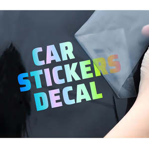 Calcomanía de Vinilo para Automóvil 3D con Acabado Brillante Resistente a los Rayos UV y al Agua, Ecológica y Personalizada OEM, Adhesivo para Parachoques, Ventana Exterior de Automóvil - Product Image 2