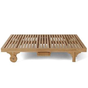 สระว่ายน้ํา เก้าอี้อาบแดดทุกสภาพอากาศ ทําจากไม้สัก - Product Image 3