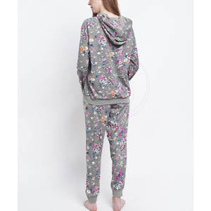 Venta caliente chándales con logotipo personalizado para mujeres de dos piezas chándal de mujer de algodón último diseño chándal de mujer - Product Image 3