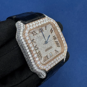 Style de luxe haut de gamme certifié VVS Moissanite diamant uniquement sur lunette mouvement automatique pour les femmes à un prix raisonnable - Product Image 1