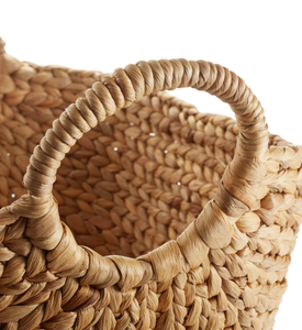 Natural Rattan Woven Eco-Friendly <b>Storage</b> <b>Basket</b> with Handles <b>Rectangle</b> Shape Rustic Multi-Purpose Living Room Organizer - Product Image 5