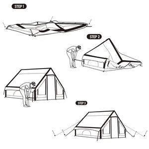 Tenda Udara Tiup Forerunner Oxford untuk Berkemah dan Mendaki di Luar Ruangan, Tenda Tiup 7 Meter Persegi <span class=keywords><strong>Plus</strong></span> Tinggi - Product Image 6