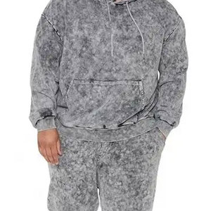 Survêtement élégant délavé à l'acide pour hommes, tenue décontracté de couleur personnalisée, survêtement léger délavé à l'acide pour hommes - Product Image 4