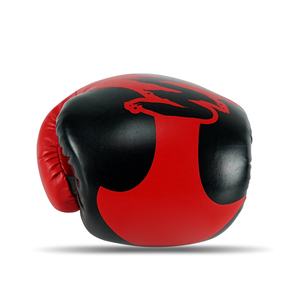 Nouveaux gants de boxe adultes en cuir PU noir rouge 10oz 12oz tailles à la mode formation arts martiaux personnalisable OEM cuir de vachette - Product Image 4