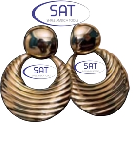 Matrice de découpe de cerceau en acier inoxydable léger et personnalisé de haute qualité pour la fabrication de boucles d'oreilles en or, argent et SAT - Product Image 5