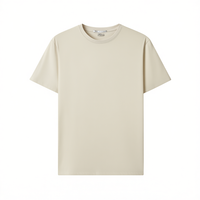 T-shirt unisexe en jersey 100 % coton 210 GSM, col rond, manches courtes, décontracté, coupe oversize, taille XS, couleur unie, logo imprimé DTF sur le devant