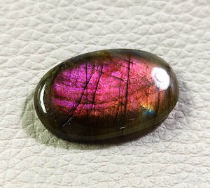 Magnifique Labradorite Cabochon Gemstone Welo Loose Labradorite Gems Violet Flashy Forme Ovale Pierre Brillante Meilleur Pour Les Bijoux - Product Image 4