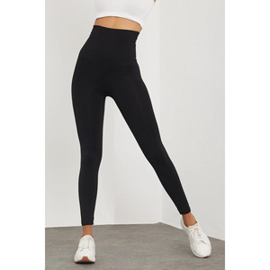 Leggings corsetto nero a vita alta in Silicone antiscivolo fasciato rassodante e dimagrante collettore dell'anca - Product Image 3