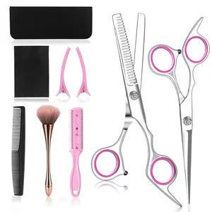 Ciseaux de coiffeur en acier japonais de qualité supérieure Kit de ciseaux de coupe de cheveux ciseaux amincissants de coiffure pour Salon - Product Image 3