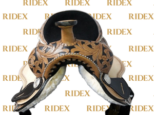 ADEEFA, sillín de carreras de barril occidental de cuero hecho a mano con construcción duradera, diseño ligero, calidad Premium - Product Image 5