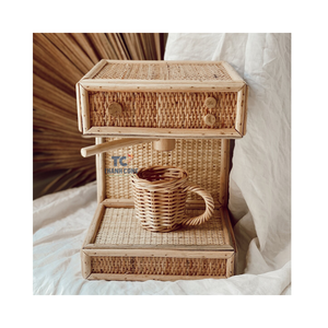 เครื่องชงกาแฟหวายของเล่นเด็กเครื่องชงกาแฟบาริสต้าน้อยเฟอร์นิเจอร์เด็กเวียดนามผู้ผลิตสําหรับการขายส่ง - Product Image 6