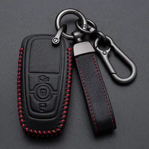 Auto Caso para Ford Focus MK2 Fiesta Mondeo Galaxy Falcon Territory Ecosport Car Key Cover Bag Shell Fob Case Llavero Protector