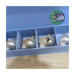 Anneaux de serviette coquillage Beau souvenir de coquille artisanale côtière Coquillage artisanal créatif 99 données d'or du Viet Nam - Product Image 3