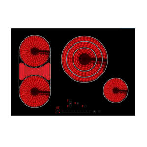<span class=keywords><strong>Plaque</strong></span> de cuisson à induction noire à 4 zones Matériau en verre céramique <span class=keywords><strong>Cuisine</strong></span> Cuisinière rapide Cuisinière électrique Hotpot avec extracteur - Product Image 3